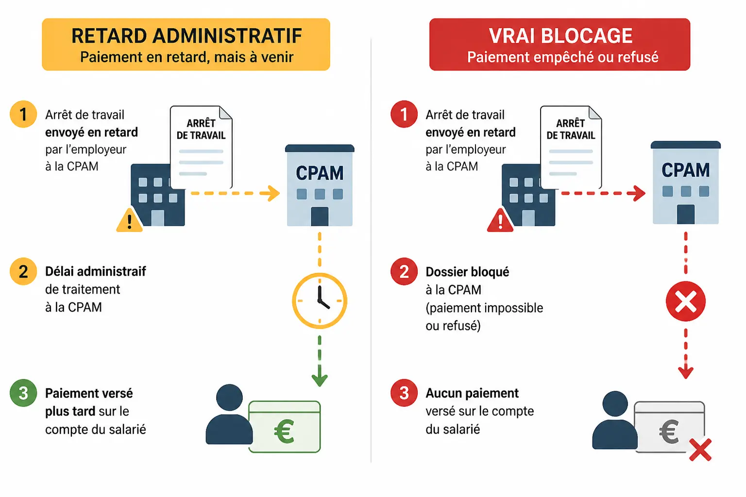 Pourquoi vous n’êtes pas payé pendant votre arrêt maladie