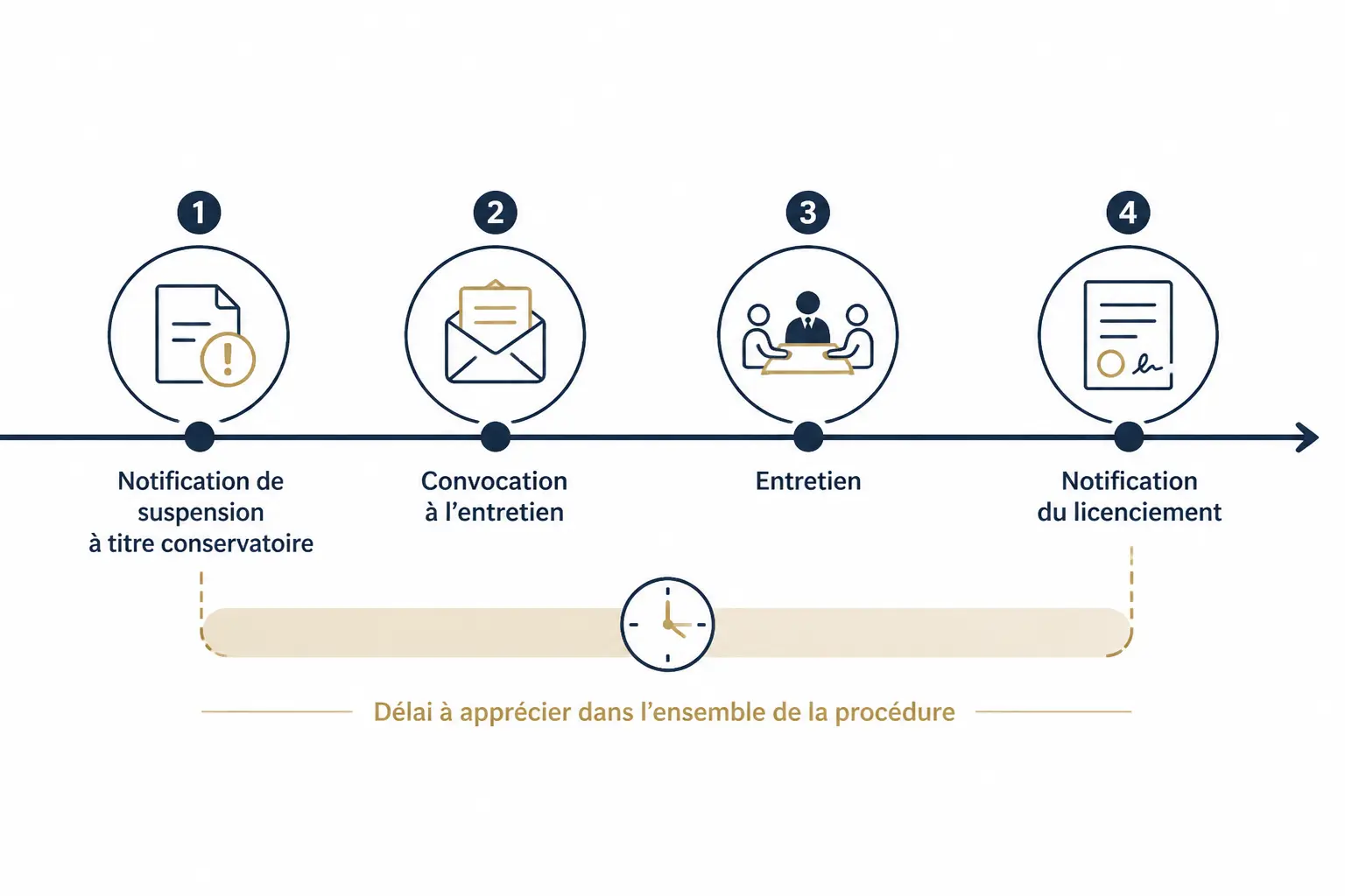 Les délais de la procédure à ne pas confondre